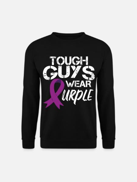 Tough Guys Wear Purple - Unisex Sweatshirt - black