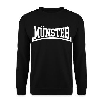 Minster - Unisex Sweatshirt - black - Front - Alina (178cm) & Michal (187cm)