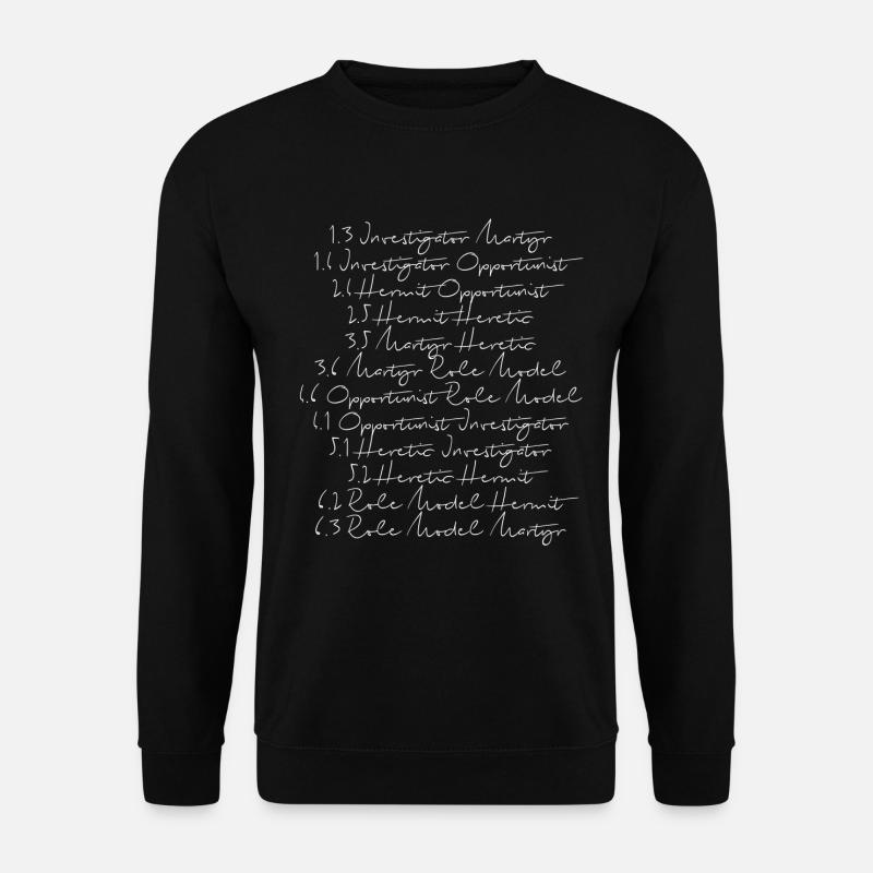 Human Design 12 profiler - Genser unisex - svart