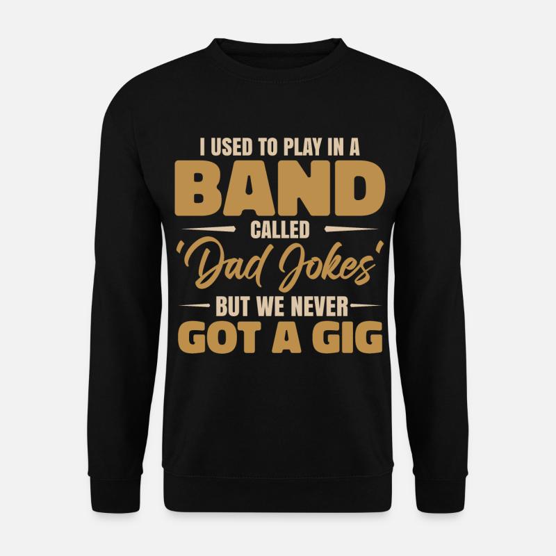 Pun Lover Music Dad Jokes - Unisex Sweatshirt - black