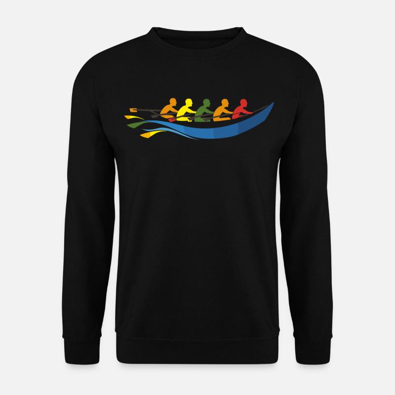 Rowing Team Comic Look - Unisex Sweatshirt - black