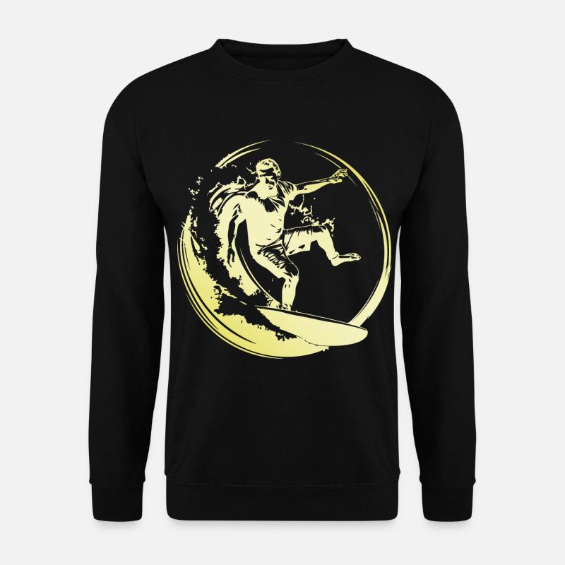 Surfer Man - Unisex Sweatshirt - black