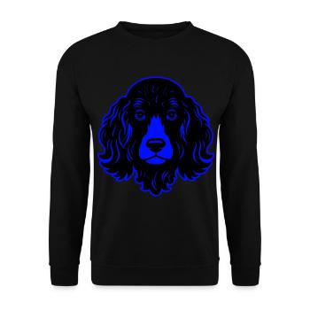 Poodle Dog Animal Portrait - Unisex Sweatshirt - black - Front - Alina (178cm) & Michal (187cm)