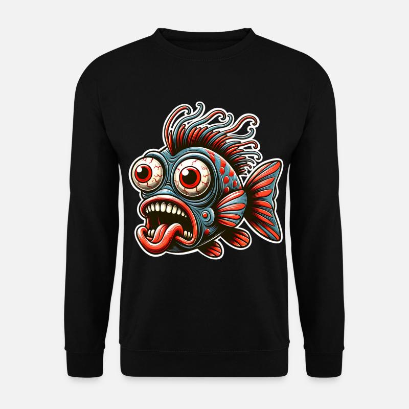 Fish Crazy - Unisex Sweatshirt - black