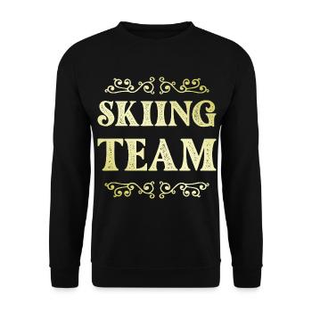 Équipe de ski - Sweat-shirt Unisexe - noir - Devant - Alina (178cm) & Michal (187cm)