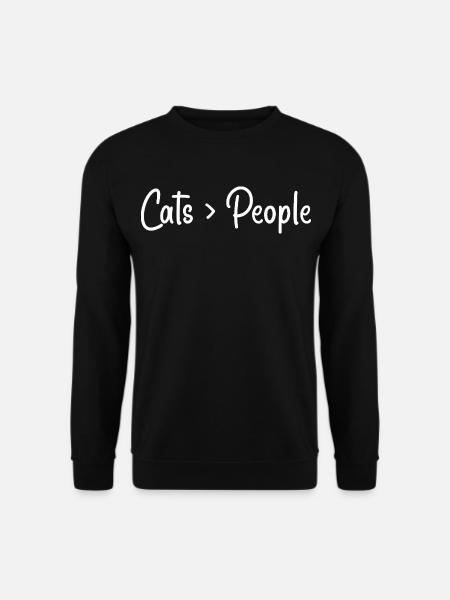 Cat lovers - Unisex Sweatshirt - black