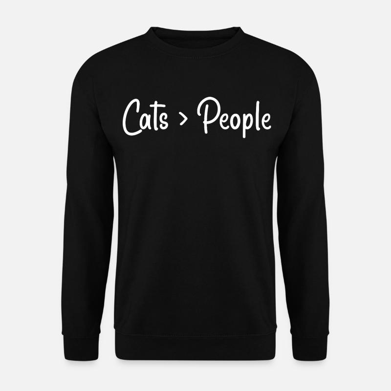Katzenliebhaber - Unisex Pullover - Schwarz