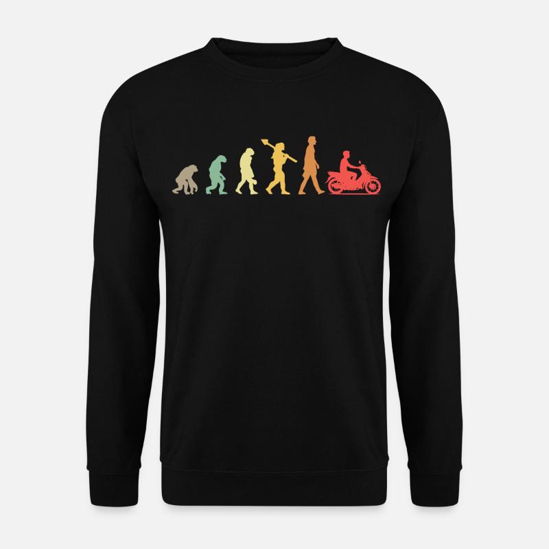 Evolution Moped Moped Driver - Unisex Sweatshirt - black