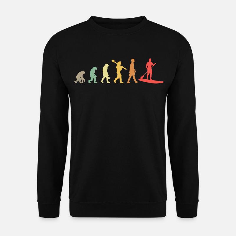 Kayak Evolution Kayak Development Retro - Unisex Sweatshirt - black