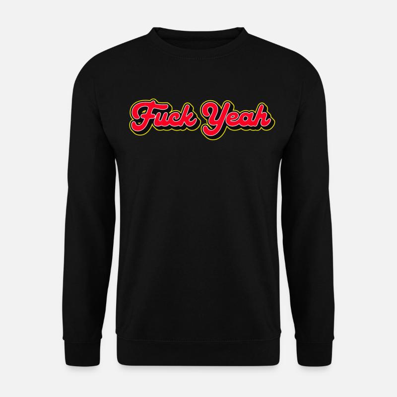 Verdammt ja, 3D Red Script - Unisex Pullover - Schwarz