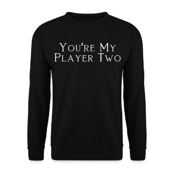 Youre My Player Two Gamer Valentine - Unisex Sweatshirt - black - Front - Alina (178cm) & Michal (187cm)