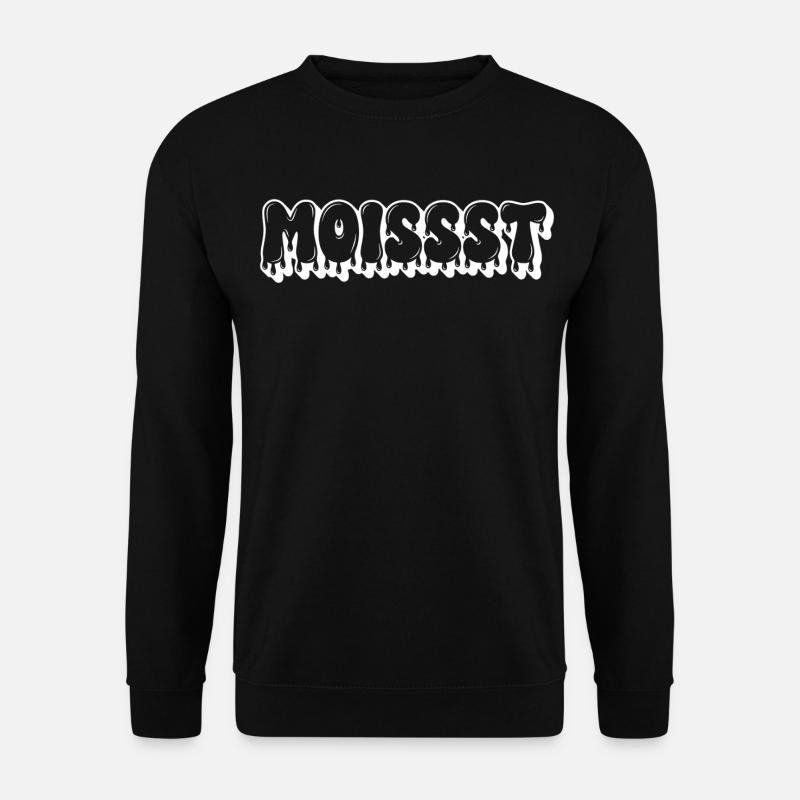 Moist Dripping Text - Unisex Sweatshirt - black