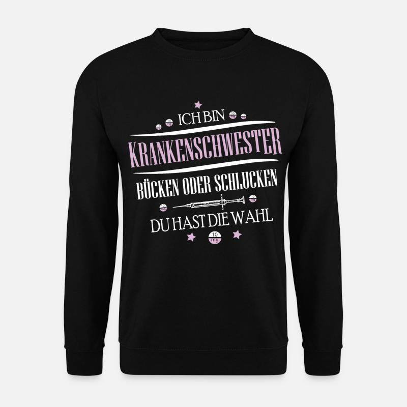 Krankenschwester Krankenhaus Notarzt Sanitäter - Unisex Pullover - Schwarz