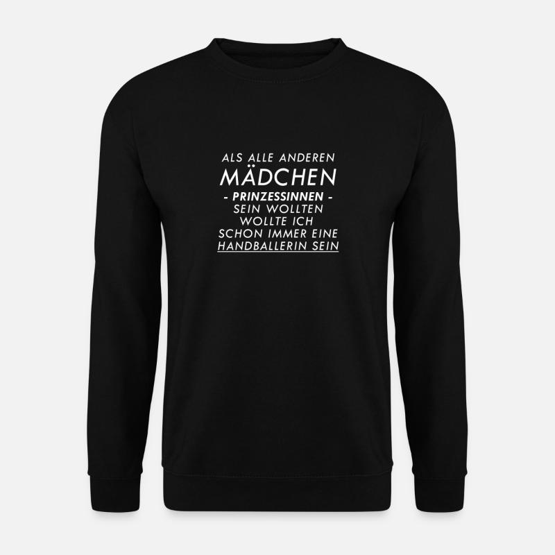 als alle anderen maedchen prinzessinen sein wollte - Unisex Pullover - Schwarz