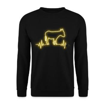 Great donkey motif for donkey friends Funny gift - Unisex Sweatshirt - black - Front - Alina (178cm) & Michal (187cm)