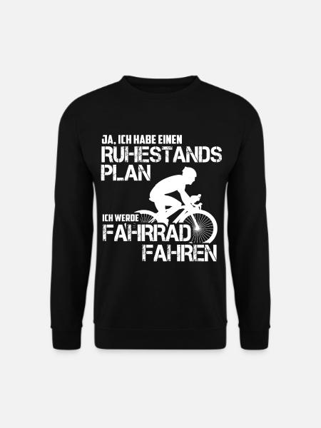 Ruhestand Rennrad Fahrrad Rentner Geschenk - Unisex Pullover - Schwarz