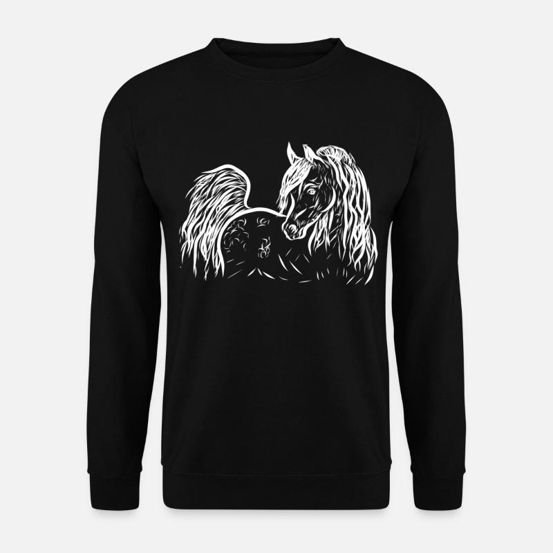 Araber Pi white - Unisex Pullover - Schwarz