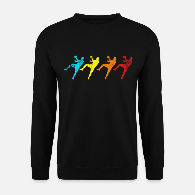 Handball Handball rétro-cadeau équipe équipe - Sweat-shirt Unisexe - noir