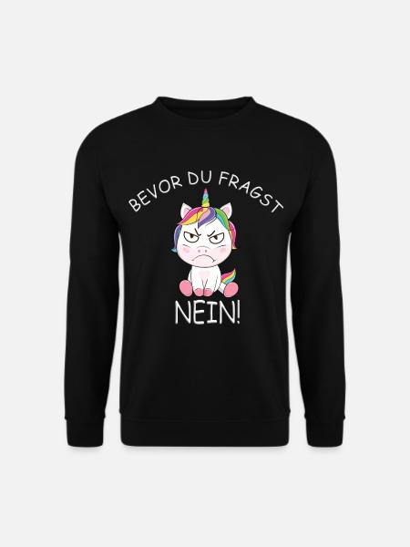 Einhorn Einhörner - Unisex Pullover - Schwarz