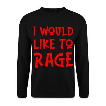 I Would Like To Rage - Unisex Pullover - Schwarz - Vorne - Alina (178cm) & Michal (187cm)