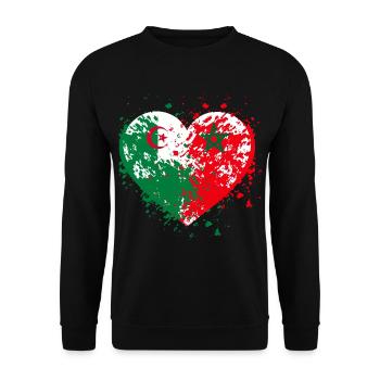 Algeria Morocco - Unisex Sweatshirt - black - Front - Alina (178cm) & Michal (187cm)