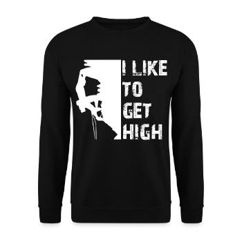 Climbing - Unisex Sweatshirt - black - Front - Alina (178cm) & Michal (187cm)