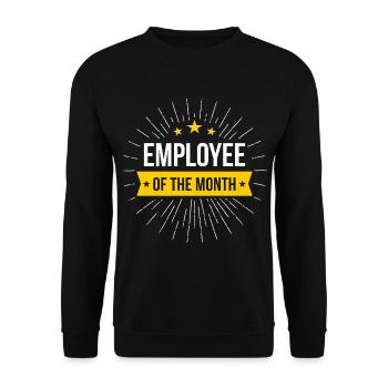 Employee of the month - Unisex Sweatshirt - black - Front - Alina (178cm) & Michal (187cm)