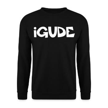 I Gude - Hessisches Moin - Unisex Pullover - Schwarz - Vorne - Alina (178cm) & Michal (187cm)