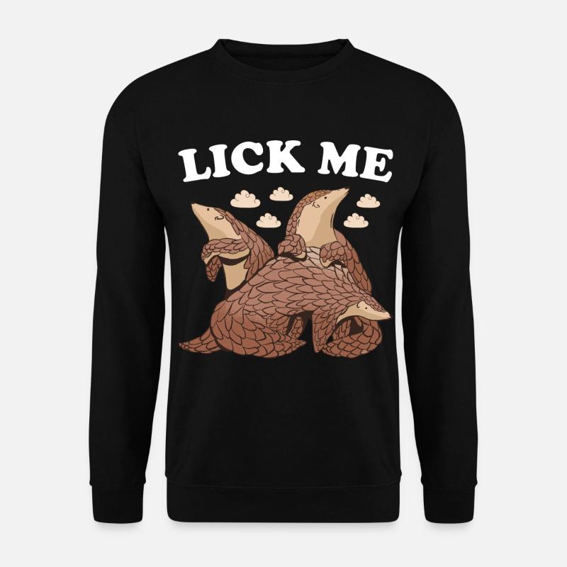 Lick Me Pangolin - Unisex Sweatshirt - black