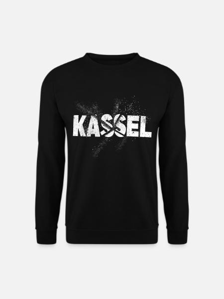 Kassel Deutschland Stadt Schrift Grunge Splash - Unisex Pullover - Schwarz