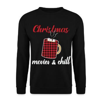 Cadeaux de Noël Noël - Sweat-shirt Unisexe - noir - Devant - Alina (178cm) & Michal (187cm)
