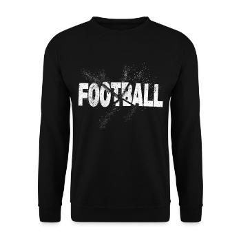 Police de football américain Grunge Splash USA Sport - Sweat-shirt Unisexe - noir - Devant - Alina (178cm) & Michal (187cm)