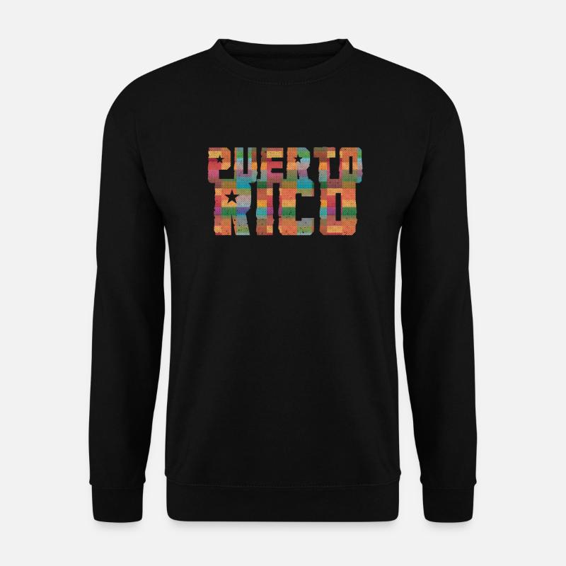 Puerto Rico Retro - Unisex Pullover - Schwarz