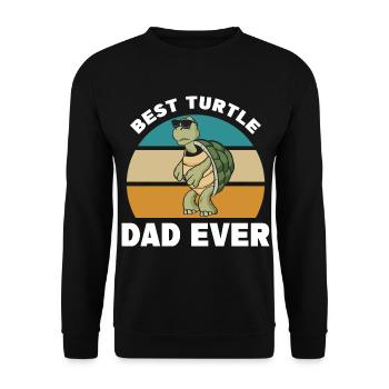 Amoureux des tortues | Cadeaux de tortues - Sweat-shirt Unisexe - noir - Devant - Alina (178cm) & Michal (187cm)