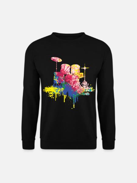 Schlagzeuger - Unisex Pullover - Schwarz
