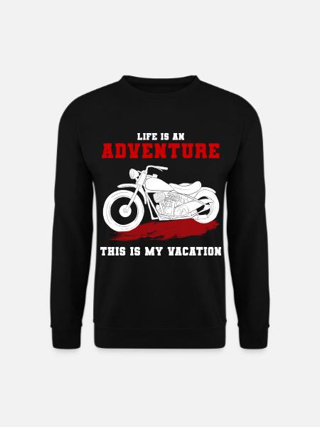 Voyage d’aventure à moto - Sweat-shirt Unisexe - noir