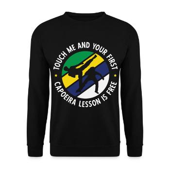 Capoeira - Unisex Pullover - Schwarz - Vorne - Alina (178cm) & Michal (187cm)