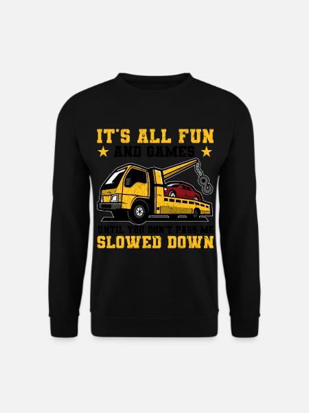 Abschleppwagen | Abschlepper Auto Panne Geschenke - Unisex Pullover - Schwarz