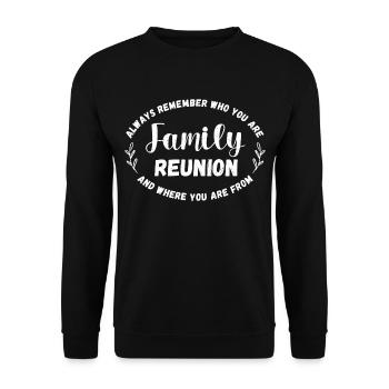 Family Reunion - Unisex Sweatshirt - black - Front - Alina (178cm) & Michal (187cm)