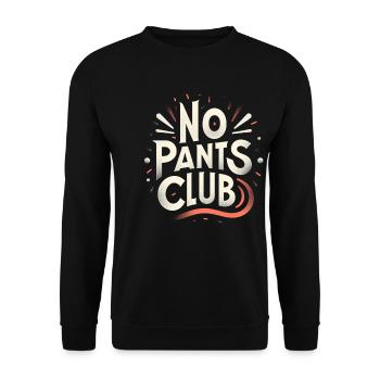 No Pants Club 4 - Unisex Sweatshirt - black - Front - Alina (178cm) & Michal (187cm)