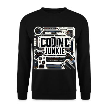 Accro au codage 11 - Sweat-shirt Unisexe - noir - Devant - Alina (178cm) & Michal (187cm)