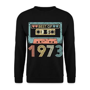 Le meilleur de 1973 - Sweat-shirt Unisexe - noir - Devant - Alina (178cm) & Michal (187cm)
