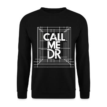 Call Me Dr 39 - Unisex Sweatshirt - black - Front - Alina (178cm) & Michal (187cm)