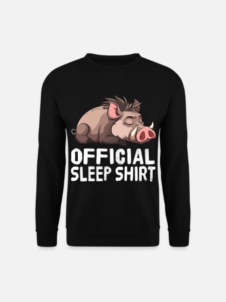 Offizielles Schlafshirt Warthog - Unisex Pullover - Schwarz