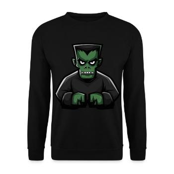 Bande dessinée zombie Halloween - Sweat-shirt Unisexe - noir - Devant - Alina (178cm) & Michal (187cm)