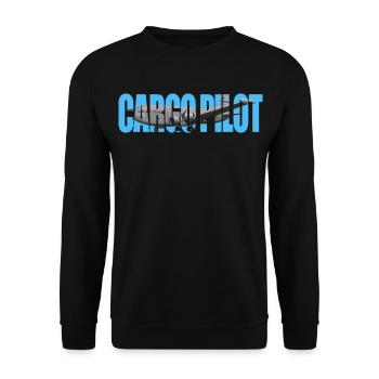 Cargo pilot C-124C - Unisex Pullover - Schwarz - Vorne - Alina (178cm) & Michal (187cm)