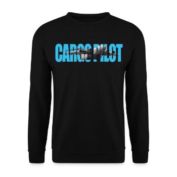 Cargo pilot C-17 - Unisex Pullover - Schwarz - Vorne - Alina (178cm) & Michal (187cm)