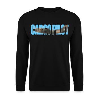 Cargo pilot C-123 - Unisex Pullover - Schwarz - Vorne - Alina (178cm) & Michal (187cm)