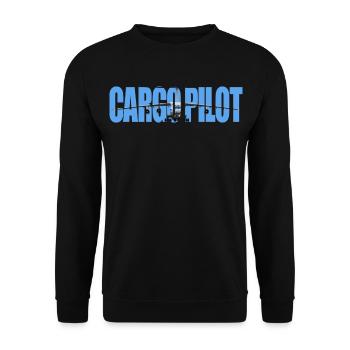 Cargo pilot IL-76 - Unisex Pullover - Schwarz - Vorne - Alina (178cm) & Michal (187cm)