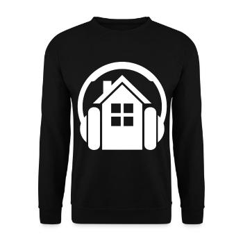 House Music - Unisex Sweatshirt - black - Front - Alina (178cm) & Michal (187cm)